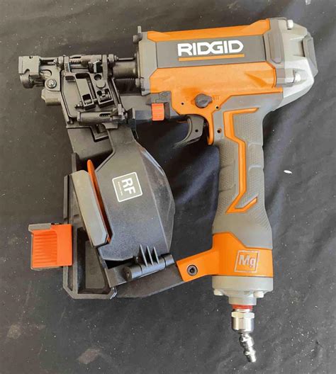 ridgid 1-3 4 roofing coil nailer with magnesium metal housing|ridgid round head framing nailer.